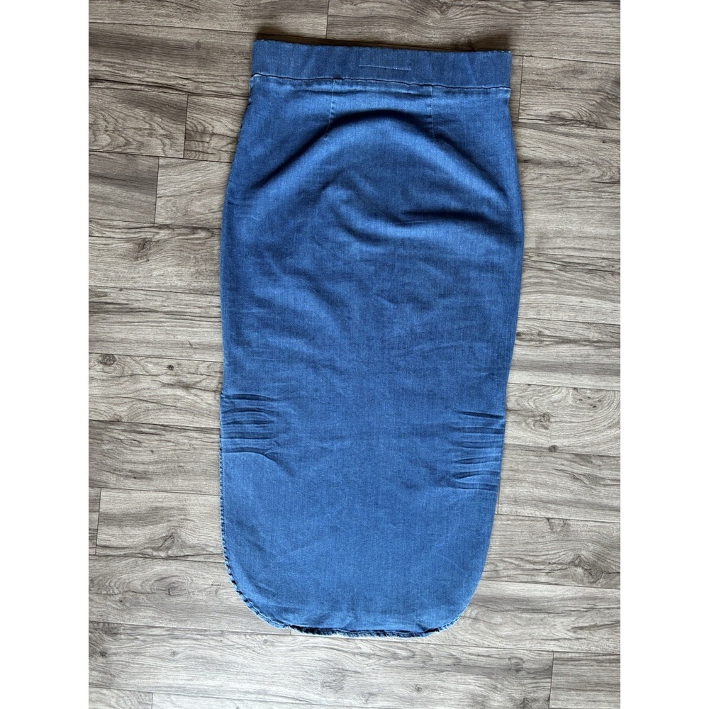 Frank & Eileen Donegal Unforgettable Denim Midi Pencil Skirt Blue Size 8 - Picture 3 of 15